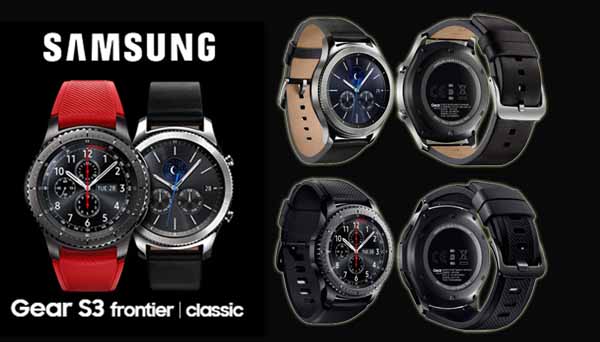 Smartwatch Products Samsung Gear S3 and Frontier